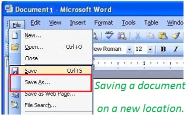 Save as  Document