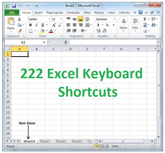 Excel keyboard shortcuts