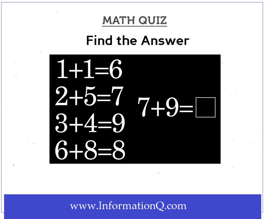 Simple Math Quiz Questions for Kids