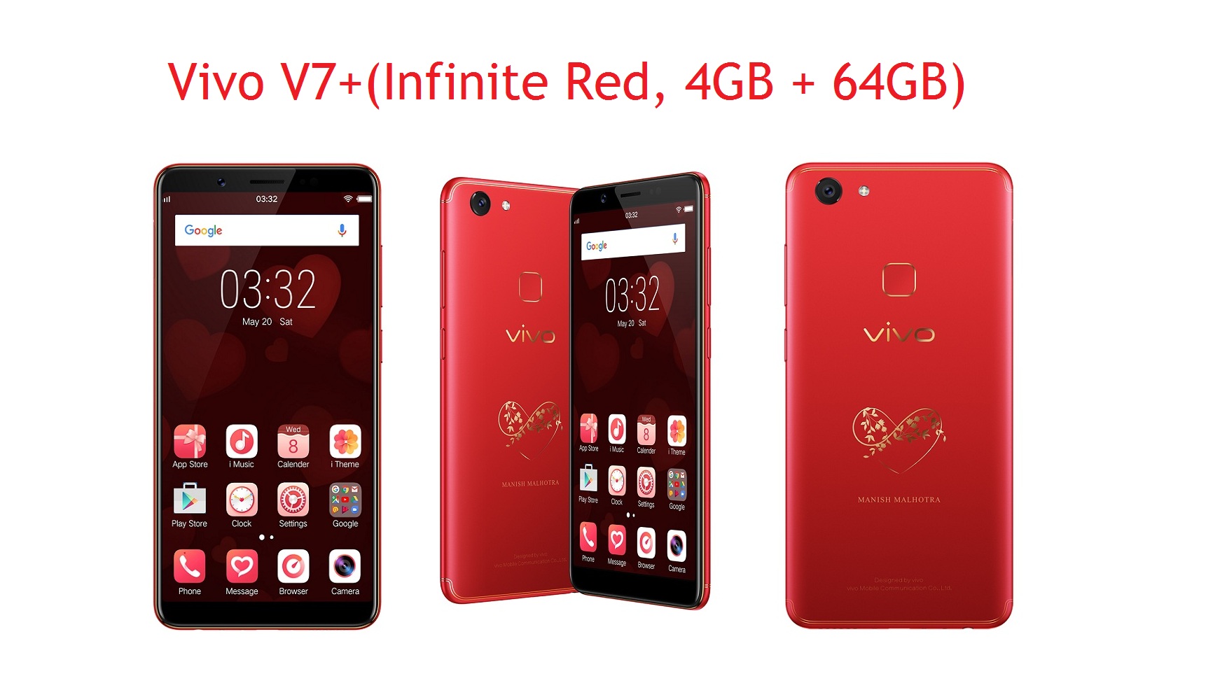 Vivo V7+(Infinite Red, 4GB + 64GB)