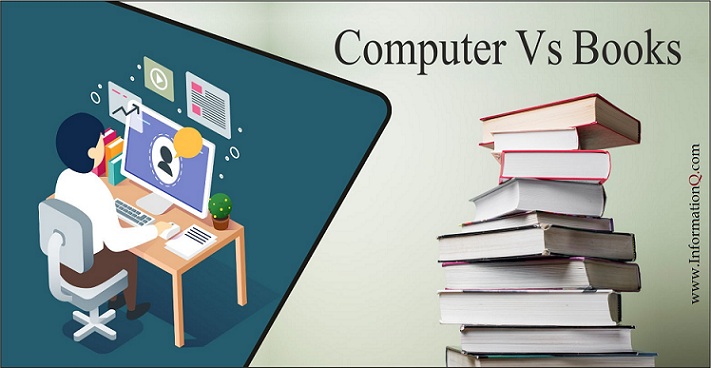 Computer Vs Books | Uses,  Advantages  and Disadvantages