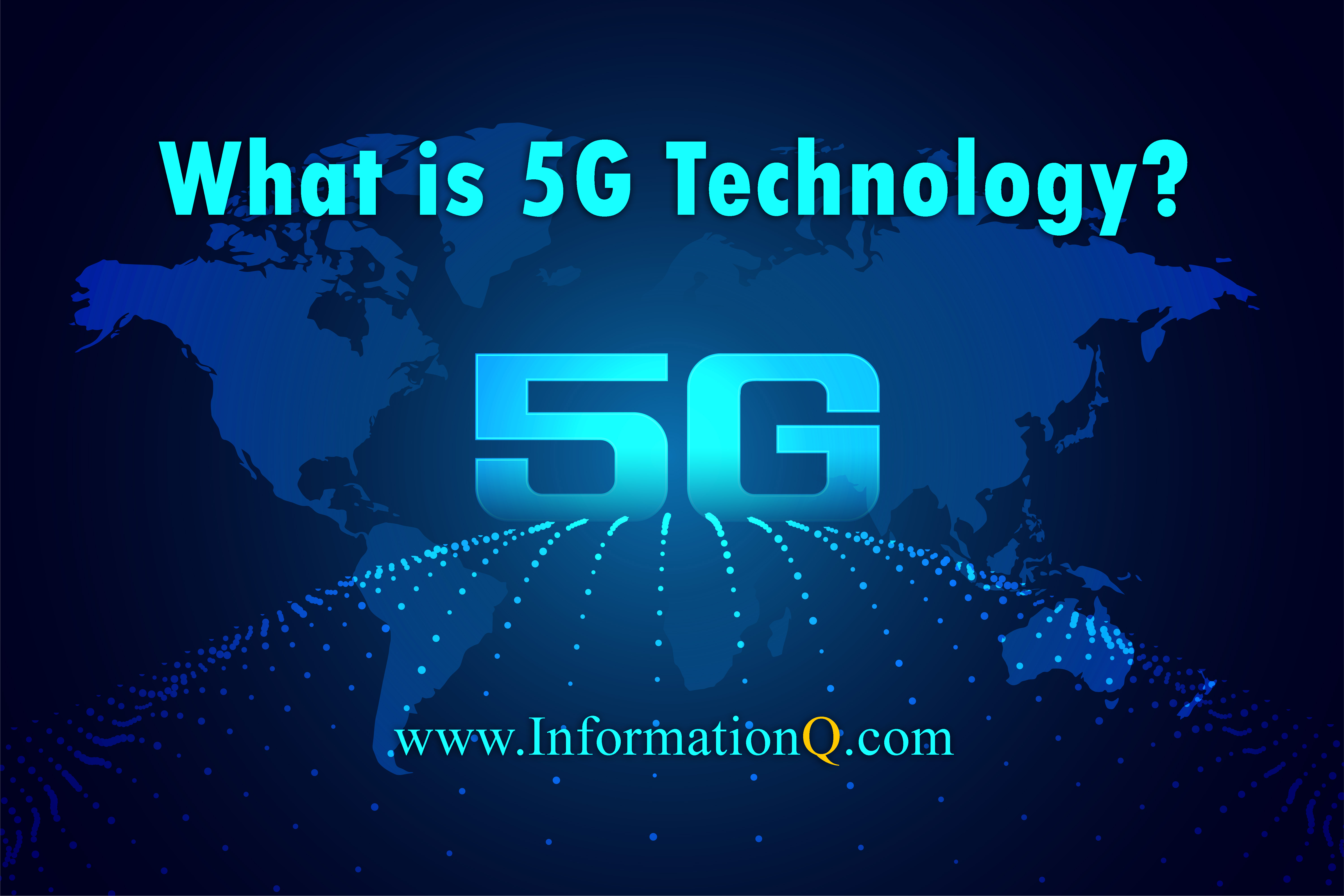 global 5g technology digital network background