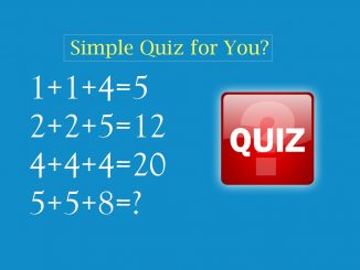 Simple Quiz for You?