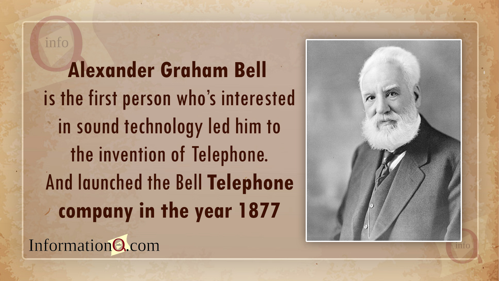 Alexander Graham Bell  – Father of telephone