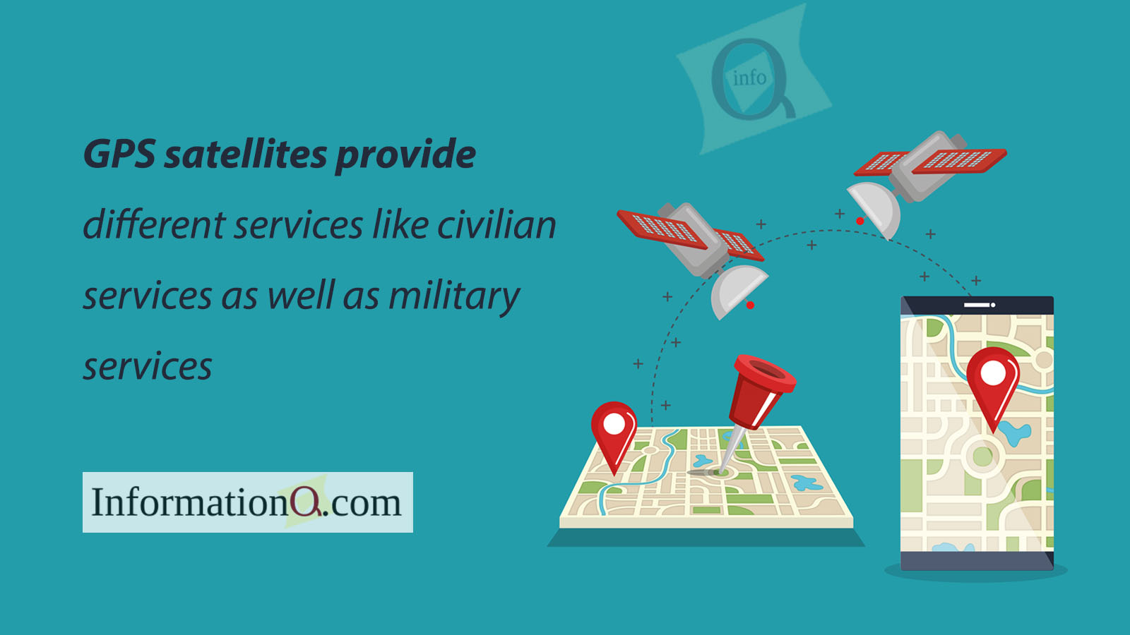 GPS satellites provide different services like civilian services as well as military services. 