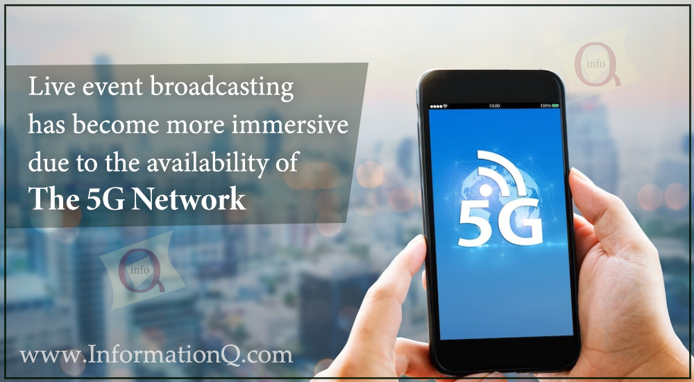 Live event broadcasting has become more immersive due to available of 5G Network.