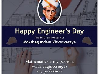 The birth anniversary of Mokshagundam Visvesvaraya